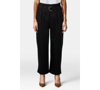 Scotch & Soda Daisy - High Rise Straight Leg Paper Bag Pant Black Talla: XS/30 | Pantalones Rectos Outlet | Mujer | Negro
