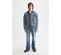 Scotch & Soda Denim Trucker Jacket With Contrast Check Panelling Great Out Talla: M | Chaquetas Vaqueras Outlet | Hombre | Blanco