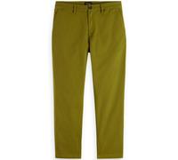 Scotch & Soda Drift-Regular-Tapered Twill Chino Pantalones, Moss Green 0445, 28W x 32L Hombres