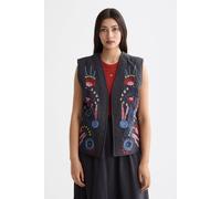 Scotch & Soda Embroidered Gilet Charcoal Art Talla: XS | Chaquetas Outlet | Mujer | Negro