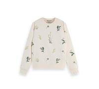 Scotch & Soda Embroidered Sweatshirt, Sudadera Mujer, Soft Ice, XS