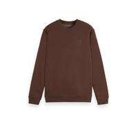 Scotch & Soda Essential Badge Logo Crewneck Sweatshirt, Sudadera, Hombre, Demitasse, L