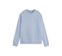 Scotch & Soda Essential Badge Logo Crewneck Sweatshirt, Sudadera, Hombre, Sky Blue, M