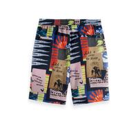 Scotch & Soda Fave - Printed Tencel Regular Fit Bermuda Shorts Art Dept Co Talla: L | Pantalones Cortos Outlet | Hombre