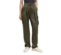 Scotch & Soda Faye - High Rise Relaxed Tapered Leg Paper Bag Utility Pant Talla: L/32 | Pantalones Cargo Outlet | Mujer