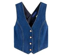 Scotch & Soda Fitted Denim Waistcoat City Fresh Talla: M | Chaquetas Vaqueras Outlet | Mujer | Azul