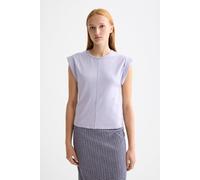 Scotch & Soda Fitted Rolled-up Sleeve T-shirt Languid Lavender Talla: XL | Camisetas de Seda Outlet | Mujer
