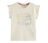 Scotch & Soda Front Artwork Relaxedfit Tshirt Camiseta, Ponche de Huevo 270, 6 años para Niñas