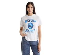 Scotch & Soda Front Artwork T-Shirt, Camiseta, Mujer, Off White, XL