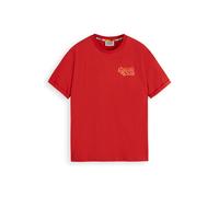 Scotch & Soda Front Back Artwork T-shirt Boat Red Talla: S | Camisetas con decoración impresa Outlet | Hombre | Rojo