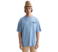 Scotch & Soda Front Left Chest Artwork T-Shirt Camiseta Hombre, Faded Denim, L