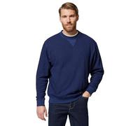 Scotch & Soda Garment Dye Structured Crewneck Sweatshirt, Sudadera Hombre, Peacoat, S