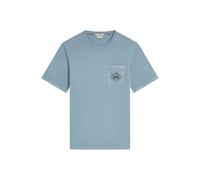 Scotch & Soda Garment Dyed Ss Pocket Tee Faded Denim Talla: L | Camisetas Outlet | Hombre | Azul