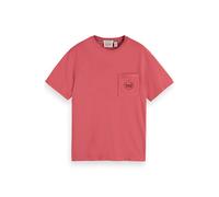 Scotch & Soda Garment Dyed Ss Pocket Tee Lt Pastel Red Talla: M | Camisetas Básicas Outlet | Hombre | Rojo