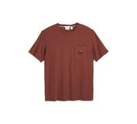 Scotch & Soda Garment Dyed Ss Pocket Tee Rum Raisin Talla: S | Camisetas Outlet | Hombre