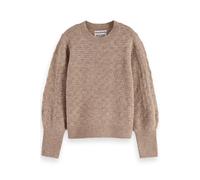 Scotch & Soda Girl Lightweight Ajour-knitted Pullover Eggnog Melange Talla: 12 | Chalecos Outlet | Unisex