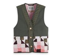 Scotch & Soda Girl Patchwork Gilet Thyme Talla: 4 | Chaquetas Outlet | Unisex