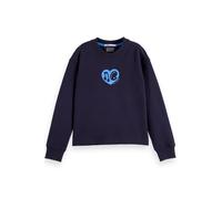 Scotch & Soda Girl Relaxed-fit Sweatshirt With Front And Back Artwork Sky Talla: 12 | Chalecos Outlet | kids | Blanco