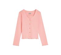 Scotch & Soda Girls Button Front Pointelle Top Pink/yellow Talla: L | Chalecos Outlet | kids | Rosa