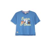 Scotch & Soda Girls S&s Ct Jersey Ss Fashion Top Blue/grey Talla: L | Camisetas Outlet | kids | Azul