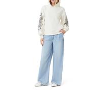 Scotch & Soda Graphic Hoodie Whitecap Grey Talla: L | Sudaderas con Capucha Outlet | Mujer | Gris