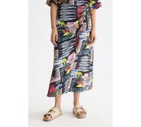 Scotch & Soda High Rise Midi Wrap Skirt Art Dept Collage Multicolor Talla: XS | Faldas Midi Outlet | Mujer