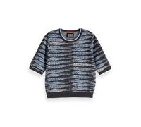 Scotch & Soda Jersey de Punto Jacquard de lúrex para Mujer, Carbón a U078, XL