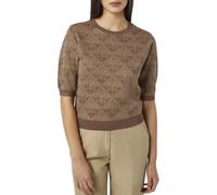 Scotch & Soda Jersey para Mujer con Monograma Jacquard Recortado, Arena del Desierto, XS