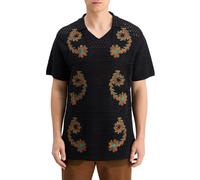 Scotch & Soda Joe Jonas X Scotch Soda Crochet Polo Short Sleeve Black Talla: S | Polos Outlet | Hombre | Negro