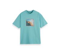 Scotch & Soda Joe Jonas X Scotch Soda Photo Print T-shirt Ice Blue Talla: XL | Outlet | Hombre | Azul