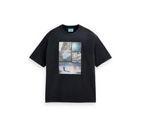 Scotch & Soda Joe Jonas X Scotch Soda Washed Photo Print T-shirt Black Talla: XL | Outlet | Hombre | Negro