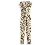 Scotch & Soda Jumpsuit With Knotted Belt Brushed Ikat Army Green Talla: 38 | Monos Outlet | Mujer | Verde