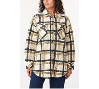 Scotch & Soda Knit Boucle Shacket Fir Green/black Plaid Talla: S | Chaquetas Outlet | Mujer | Verde
