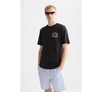 Scotch & Soda Left Chest Artwork Regular-fit T-shirt Black Talla: XL | Camisetas Básicas Outlet | Hombre | Negro