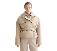 Scotch & Soda Lightweight Padded Poplin Trench Chaqueta Gabardina, Plaza Taupe U292, S para Mujer
