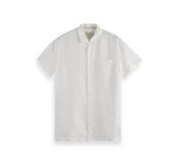 Scotch & Soda Linen SS Shirt, Camiseta Hombre, Off White, XL