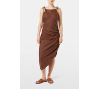 Scotch & Soda Linen Viscose Printed Mini Dress Cold Brew Talla: 34 | Vestidos Midi Outlet | Mujer | Blanco