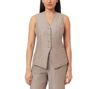 Scotch & Soda Long Line Vest Brown Stripe Talla: S | Chaquetas Outlet | Mujer | Marrón