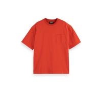 Scotch & Soda Loose-fit 3 Crosses Pocket T-shirt Ketchup Talla: XL | Camisetas Básicas Outlet | Hombre