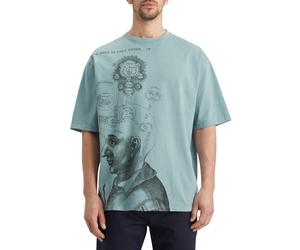 Scotch & Soda Loose Fit Embassy Of The Free Mind Artwork T-shirt Bay Blue Talla: S | Camisetas con Decoración Impresa Outlet | Hombre | Azul