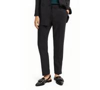 Scotch & Soda Lowry - Mid Rise Slim Leg Drapey Pants Charcoal Talla: W27L32 | Pantalones Formales Outlet | Mujer | Negro