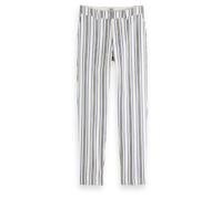Scotch & Soda Lowry - Mid-rise Slim Striped Trousers Blue Pink Stripes Talla: W29L30 | Pantalones Formales Outlet | Mujer | Azul