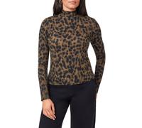 Scotch & Soda Ls Mock Neck Tee Military Olive Animal Talla: XS | Manga Larga Outlet | Mujer | Verde