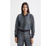 Scotch & Soda Lurex Jacquard Cardigan Charcoal Art Talla: L | Cárdigan Outlet | Mujer | Negro