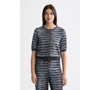 Scotch & Soda Lurex Jacquard Knitted Tee Charcoal Art Talla: L | Sudaderas con Capucha Outlet | Mujer | Negro