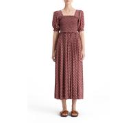 Scotch & Soda Maxi Dress With Smock Geo Flower Bordeaux Talla: 34 | Vestidos Midi Outlet | Mujer | Blanco