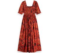 Scotch & Soda Maxi Dress With Smock Poetry Tapestry Negroni Talla: 34 | Vestidos Midi Outlet | Mujer | Blanco