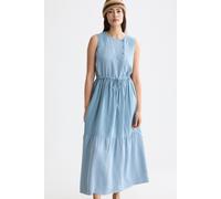 Scotch & Soda Midi Dress With Gathered Waist Faded Denim Talla: 40 | Vestidos Maxi Outlet | Mujer | Azul