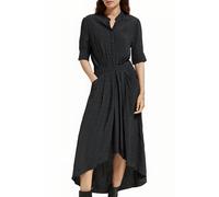 Scotch & Soda Midi Dress With High Low Hem Polka Evening Black Talla: 40 | Vestidos Midi Outlet | Mujer | Negro