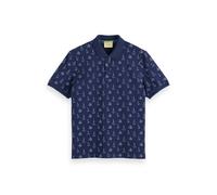 Scotch & Soda Mini All Over Print Polo Navy Blue Talla: L | Polos Outlet | Hombre | Azul